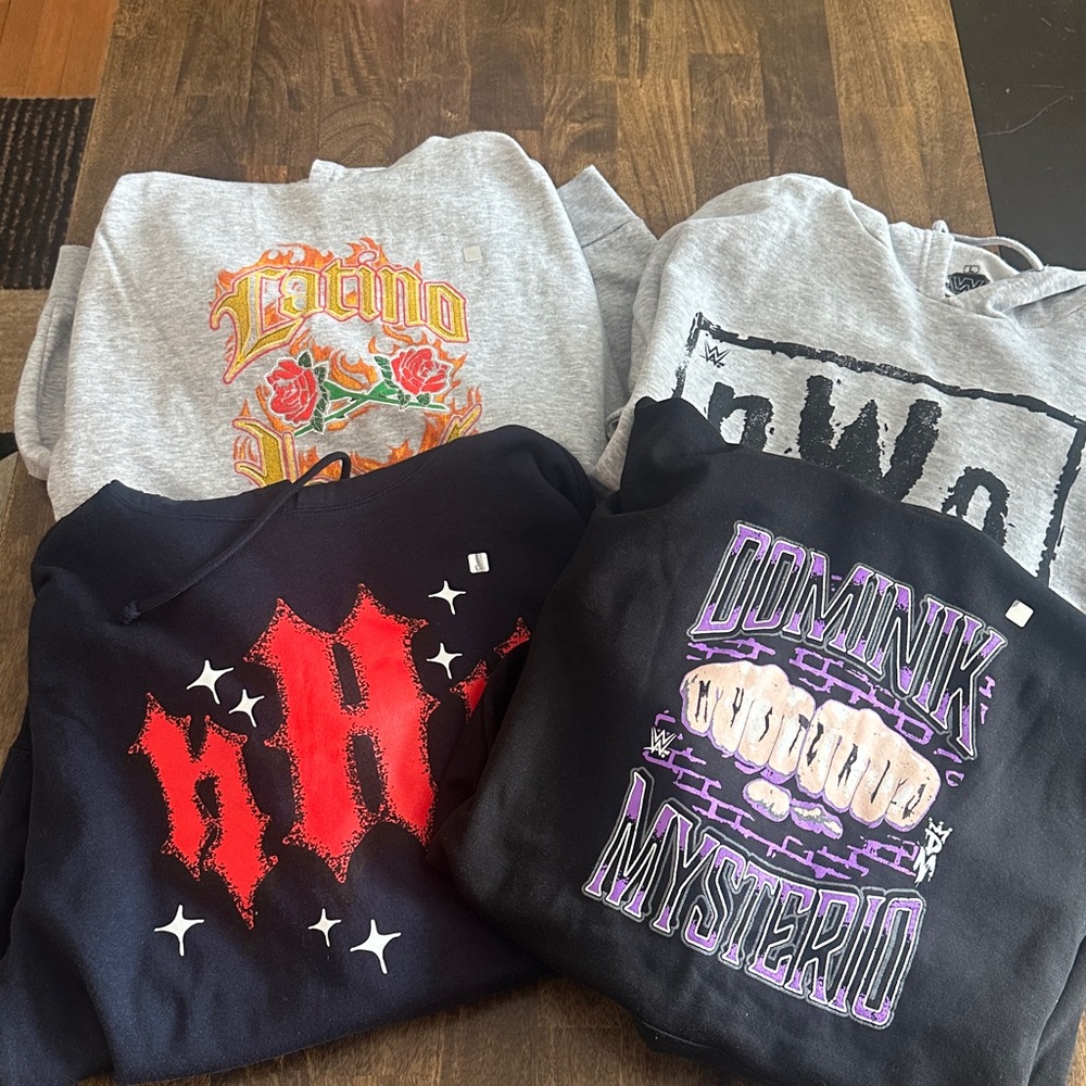 WWE Hooded Sweatshirts - Bundle of 4